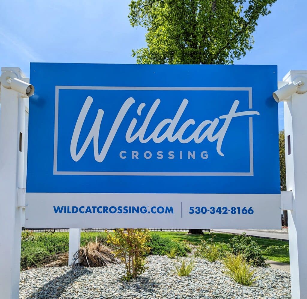 Wildcat Crossing Sign